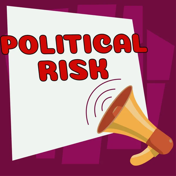 Handwriting Text Political Risk Word Written Communications Person Who Surveys — 스톡 사진