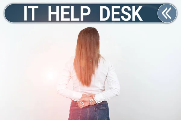 Hand Writing Sign Help Desk Business Idea Online Support Assistance — Φωτογραφία Αρχείου