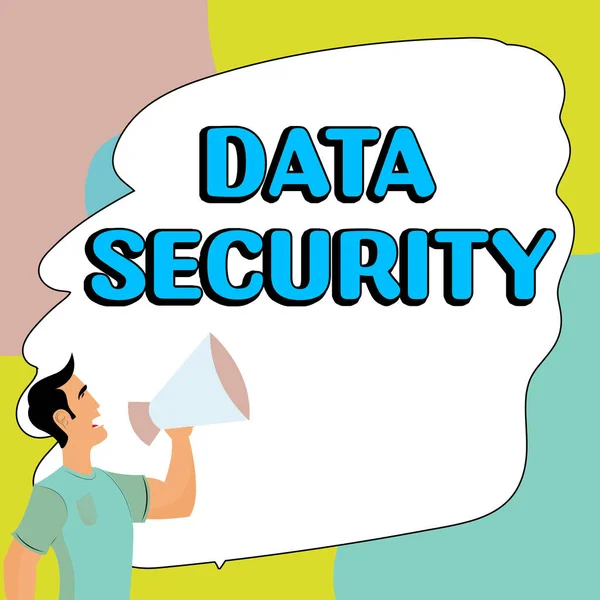 概念显示数据安全 业务概念保密性磁盘加密备份密码屏蔽 — 图库照片