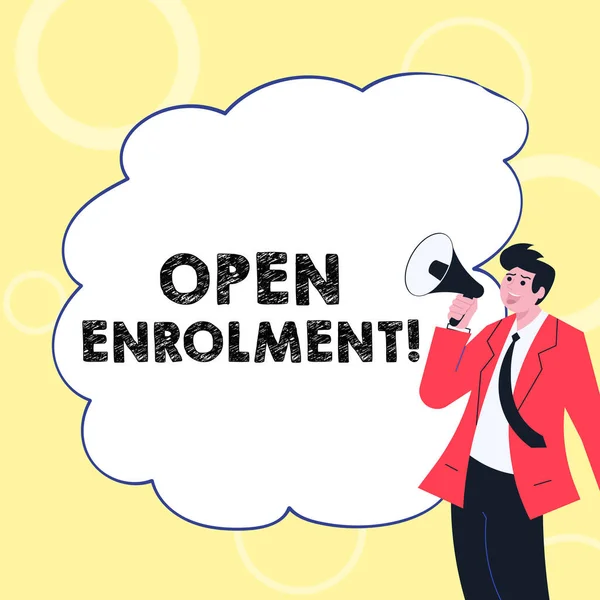 Conceptual Display Open Enrolment Business Approach Student Public School Other — Foto Stock