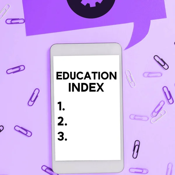 Text Caption Presenting Education Index Word Aiming Meet Learning Needs — Zdjęcie stockowe