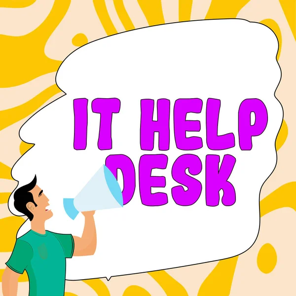 Handwriting Text Help Desk Concept Meaning Online Support Assistance Helping —  Fotos de Stock