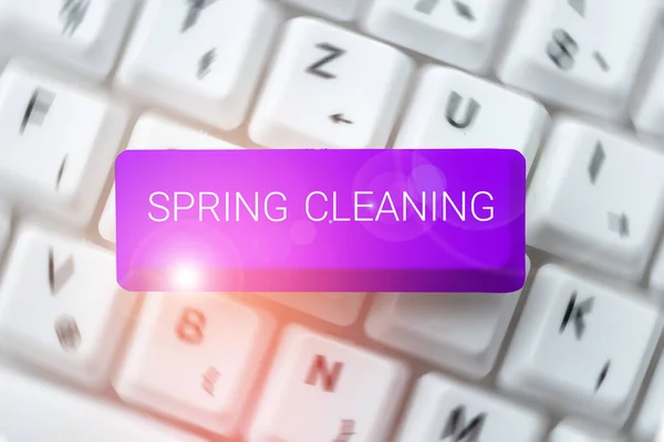 Text showing inspiration Spring Cleaning, Business showcase practice of thoroughly cleaning house in the springtime