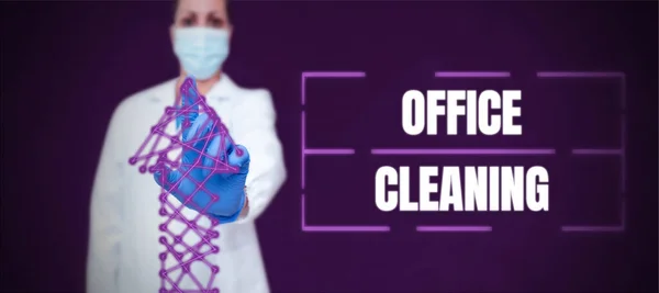 Text Caption Presenting Office Cleaning Business Concept Action Process Cleaning — Zdjęcie stockowe