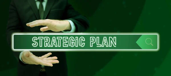 Yazısı Imzası Stratejik Plan Genel Bakışı Stratejiyi Tanımlama Karar Verme — Stok fotoğraf