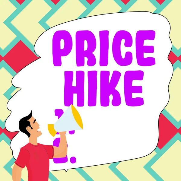 Handwriting Text Price Hike Conceptual Photo Sum Values Customer Gives — Stock Fotó