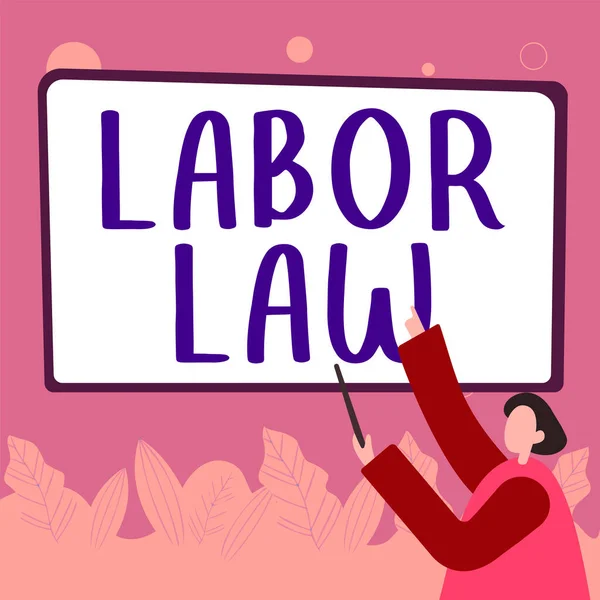 Conceptual Display Labor Law Business Overview Rules Relating Rights Responsibilities — Stok fotoğraf