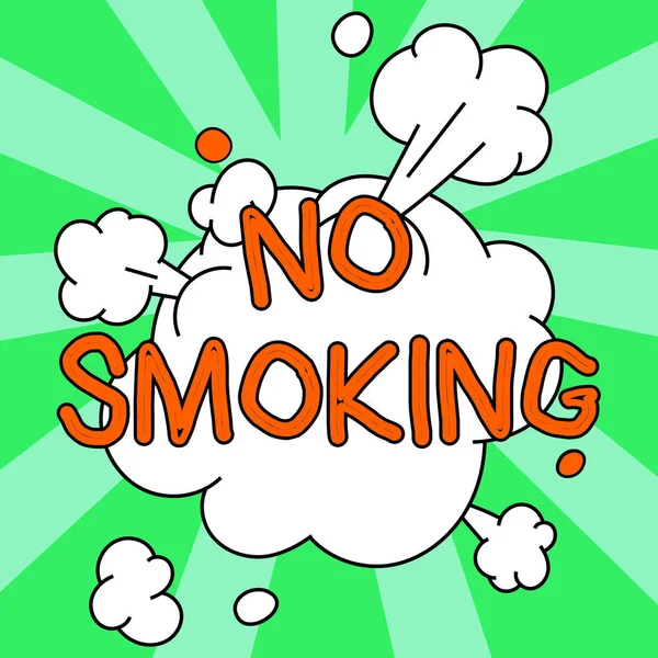 Skriva Visa Text Rökning Förbjuden Affärsidé Med Tobak Förbjudet Denna — Stockfoto