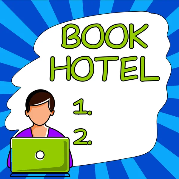 Inspiration Showing Sign Book Hotel Concept Meaning Arrangement You Make — Stock Fotó