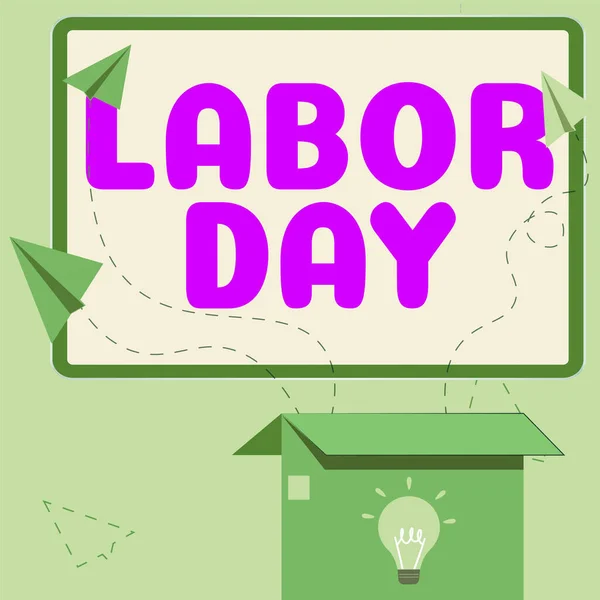 Conceptual display Labor Day, Business approach an annual holiday to celebrate the achievements of workers