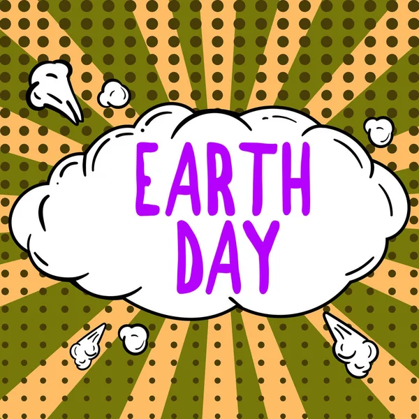 Handwriting Text Earth Day Business Concept Worldwide Celebration Ecology Environment — Photo