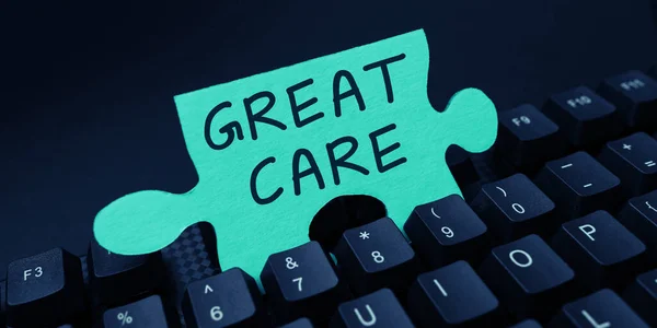 Text Caption Presenting Great Care Business Idea Treat Someone Great — Φωτογραφία Αρχείου