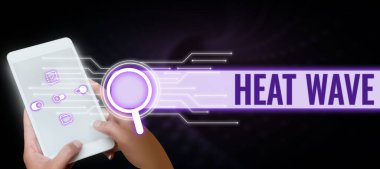 Kavramsal ekran Isı Dalgası, Sözcük Anormal sıcak havanın uzun sürdüğü bir dönemde yazıldı