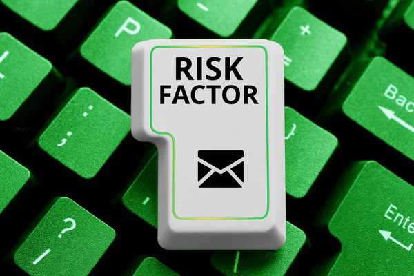 Text showing inspiration Risk Factor, Business overview Something that rises the chance of a person developing a disease
