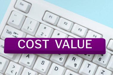 Maliyet Değeri, İş Genel Görünümü 'nü gösteren bir imza Satın aldığınız ya da işe aldığınız bir ürün için genellikle ödediğiniz miktar