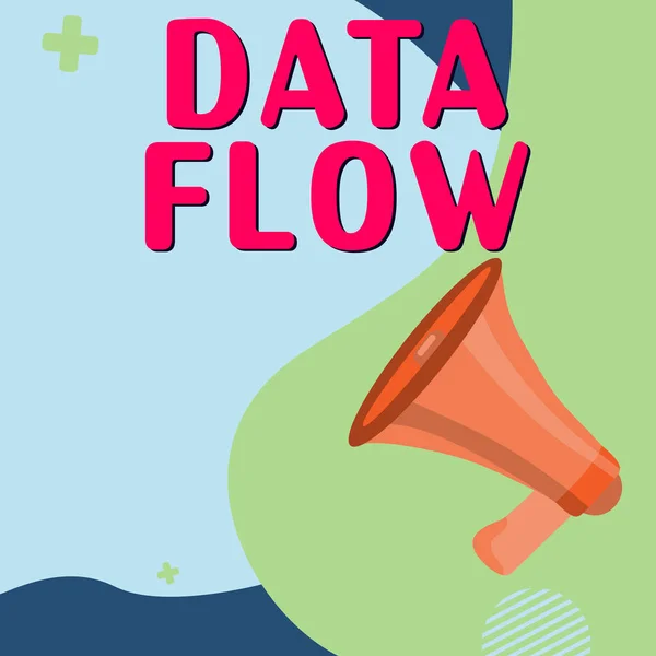 Inspiration Showing Sign Data Flow Business Showcase Movement Data System — 스톡 사진