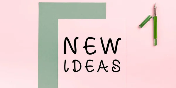 Conceptual Caption New Ideas Business Idea Something Original Fresh More —  Fotos de Stock