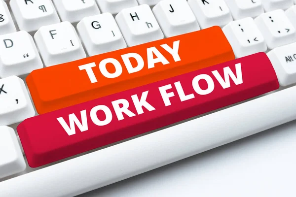 Conceptual Display Work Flow Business Overview Continuity Certain Task Office — Stok fotoğraf