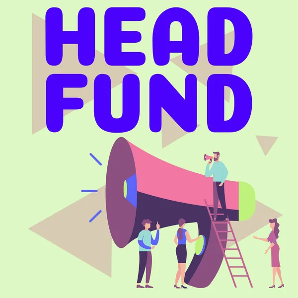 Hand Writing Sign Head Fund Business Concept Pools Capital Accredited — Φωτογραφία Αρχείου