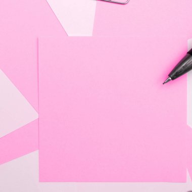 Image with school supplies, stickers, notebooks Important message