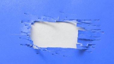 Important Information Written Under Ripped Piece Of Paper. New Ideas Shown.