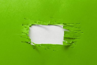 Important Information Written Under Ripped Piece Of Paper. New Ideas Shown.