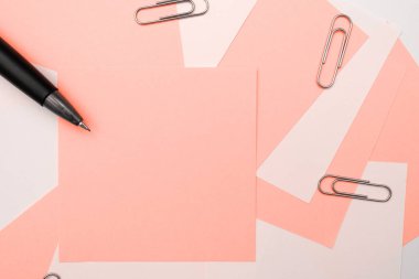 Image with school supplies, stickers, notebooks Important message