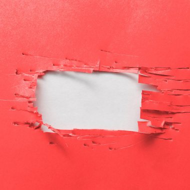 Important Information Written Under Ripped Piece Of Paper. New Ideas Shown.