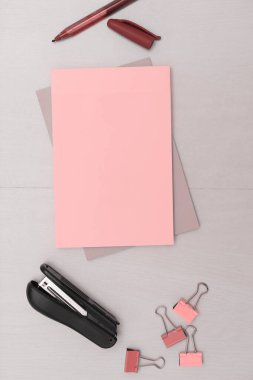 Important Message Written On Piece Of Paper. Photo Of Office Supplies.