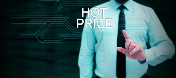 Handwriting Text Hot Price Business Idea Buyer Seller Can Obtain — Stock Fotó