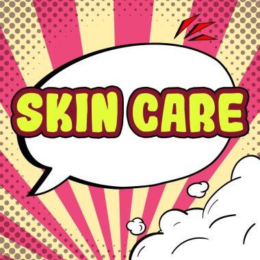 Handwriting text Skin Care, Business showcase things that you do or use to keep your skin healthy and attractive