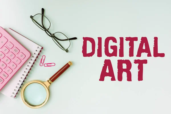 Conceptual Caption Digital Art Business Idea Use Skill Creative Imagination — Stockfoto