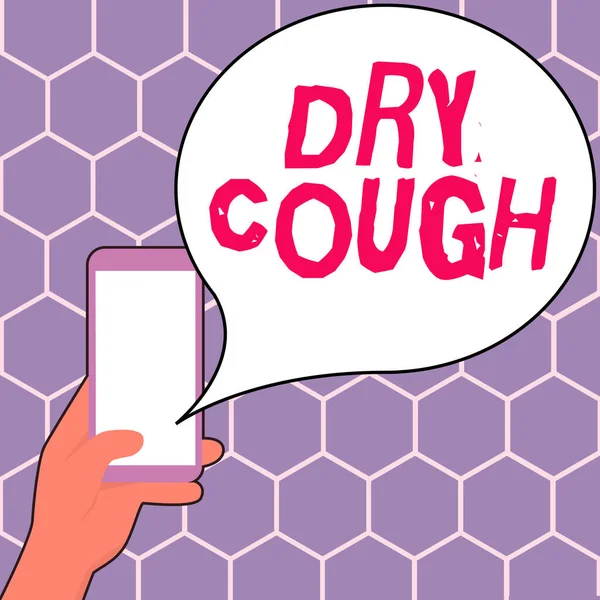 Inspiration showing sign Dry Cough, Business idea cough that are not accompanied by phlegm production or mucus