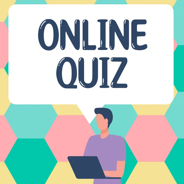Online Quiz Geschäftsidee Spiel Oder Denksport Die Internet Veröffentlicht Werden — Stockfoto