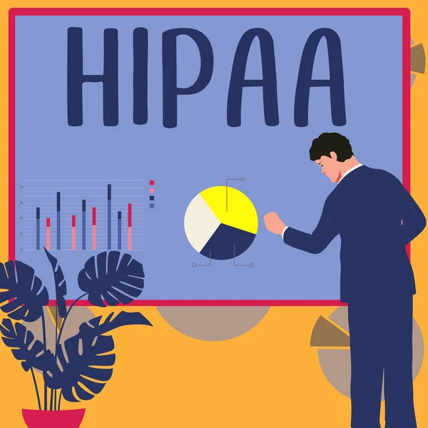 Tekstbord Met Hipaa Concept Wat Acroniem Betekent Staat Voor Health — Stockfoto
