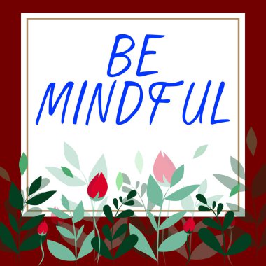 Kavramsal başlık Dikkatli olun, iş genel değerlendirmesi bir şeye dikkat edin ya da bir şeyin farkında olun