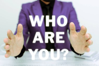 Kavramsal görünüm Sen kimsin, kavramsal kavram kendinizi tanımlayın kişisel özellikler