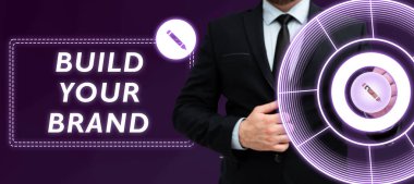 Markanızı, İşyerinizi İnşa Etme fikrini sunan metin başlığı Ticari Kimlik Reklamını Yapın