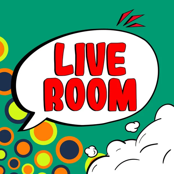 Handwriting Text Live Room Business Approach Room House Apartment Used — ストック写真