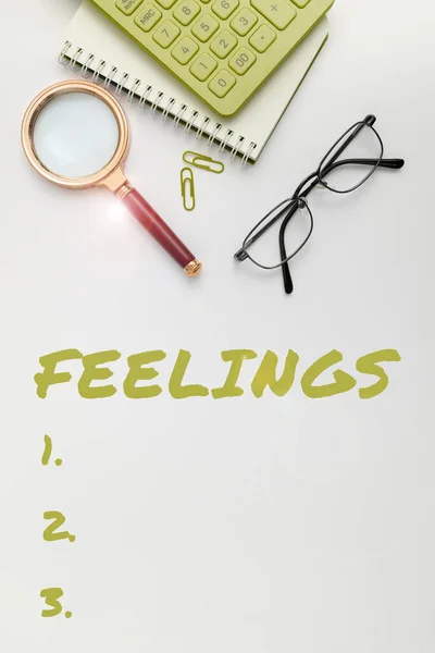 Inspiráló Szöveg Érzések Üzleti Koncepció Okoz Boldog Pozitív Érzéseket Élet — Stock Fotó