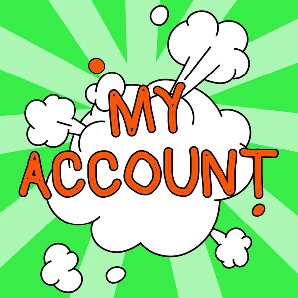 Conceptual Caption Account Word Something Said Someones Somethings Account — Stockfoto