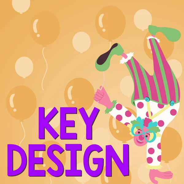 Conceptual Display Key Design Concept Meaning Necessary Very Important Realization — Stock Fotó