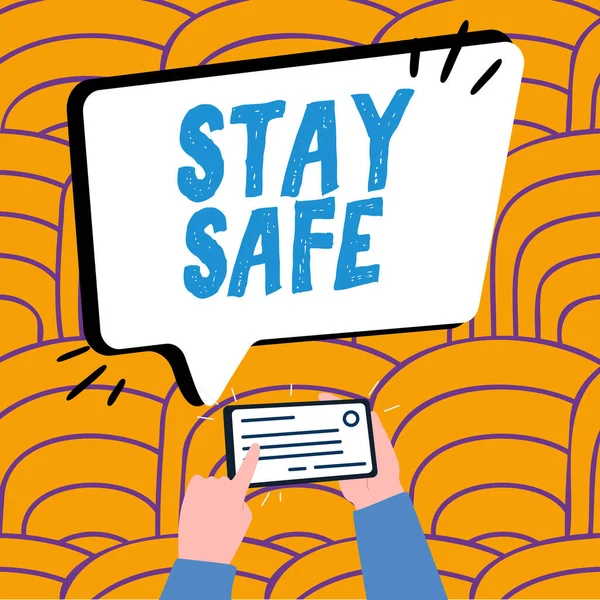 Conceptual Display Stay Safe Business Overview Secure Threat Danger Harm — Φωτογραφία Αρχείου
