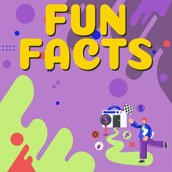 Writing Displaying Text Fun Facts Word Short Interesting Trivia Which — Fotografia de Stock