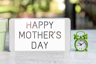 Conceptual display Happy Mothers Day, Word for celebrated in honor of the motherhoods influence in society