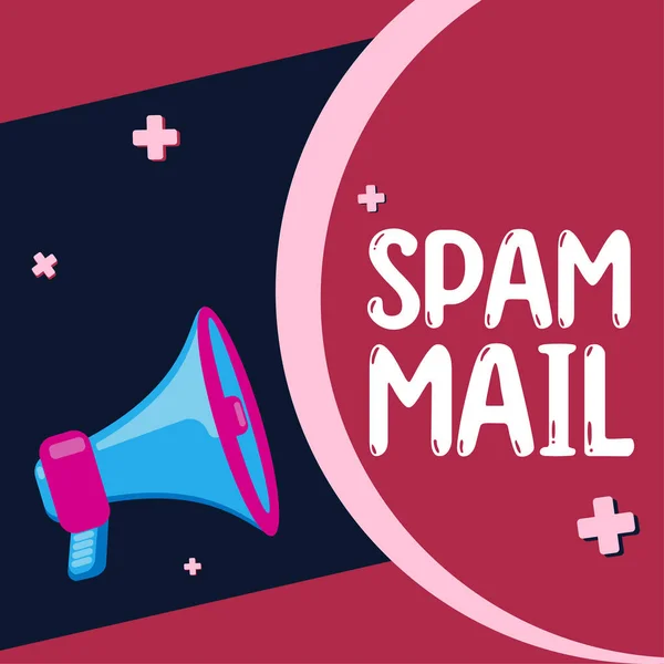 Handwriting Text Spam Mail Business Concept Intrusive Advertising Inappropriate Messages — Zdjęcie stockowe