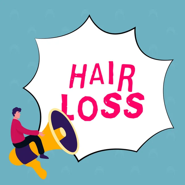 Text Caption Presenting Hair Loss Business Showcase Loss Human Hair — Foto Stock