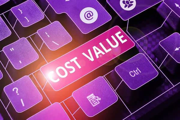 Cost Değer, İnternet Konsepti 'ni gösteren ilham kaynağı satın aldığınız ya da işe aldığınız bir ürün için genellikle ne kadar ödediğinizdir