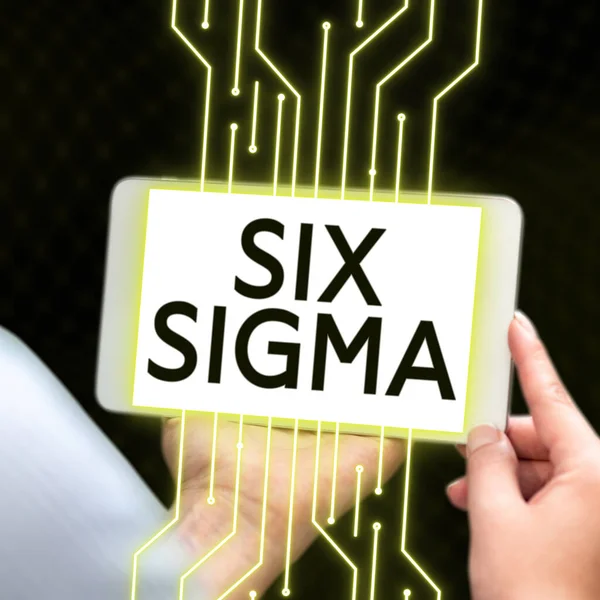 Inspiration showing sign Six Sigma, Conceptual photo management techniques to improve business processes