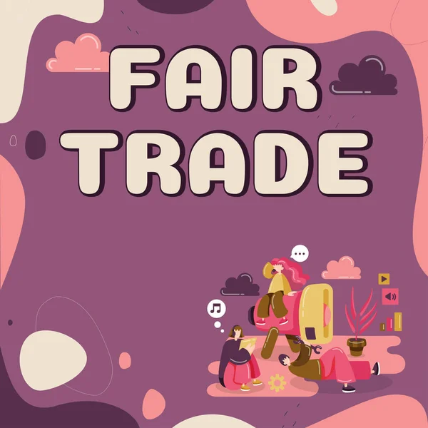 Conceptual Caption Fair Trade Business Approach Small Increase Manufacturer What — Stockfoto